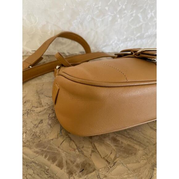 Vtg COACH Hampton caramel leather Y2K Demi small shoulder bag 7540 - Picture 7 of 10